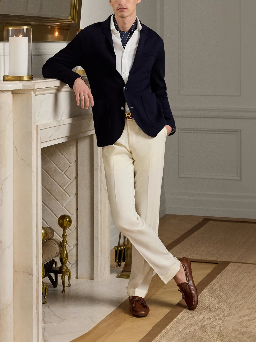 Ralph Lauren Purple Label ウール ジャケット カーディガン | ブルー