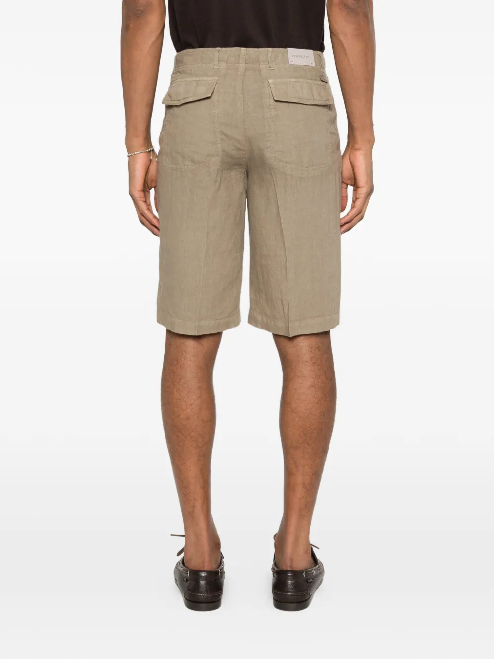 Corneliani Shorts met knopen Beige