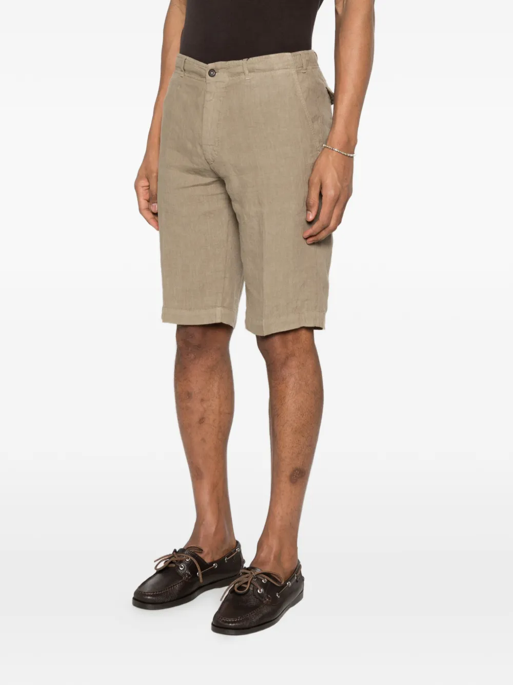  Corneliani Button Shorts - Neutrals 