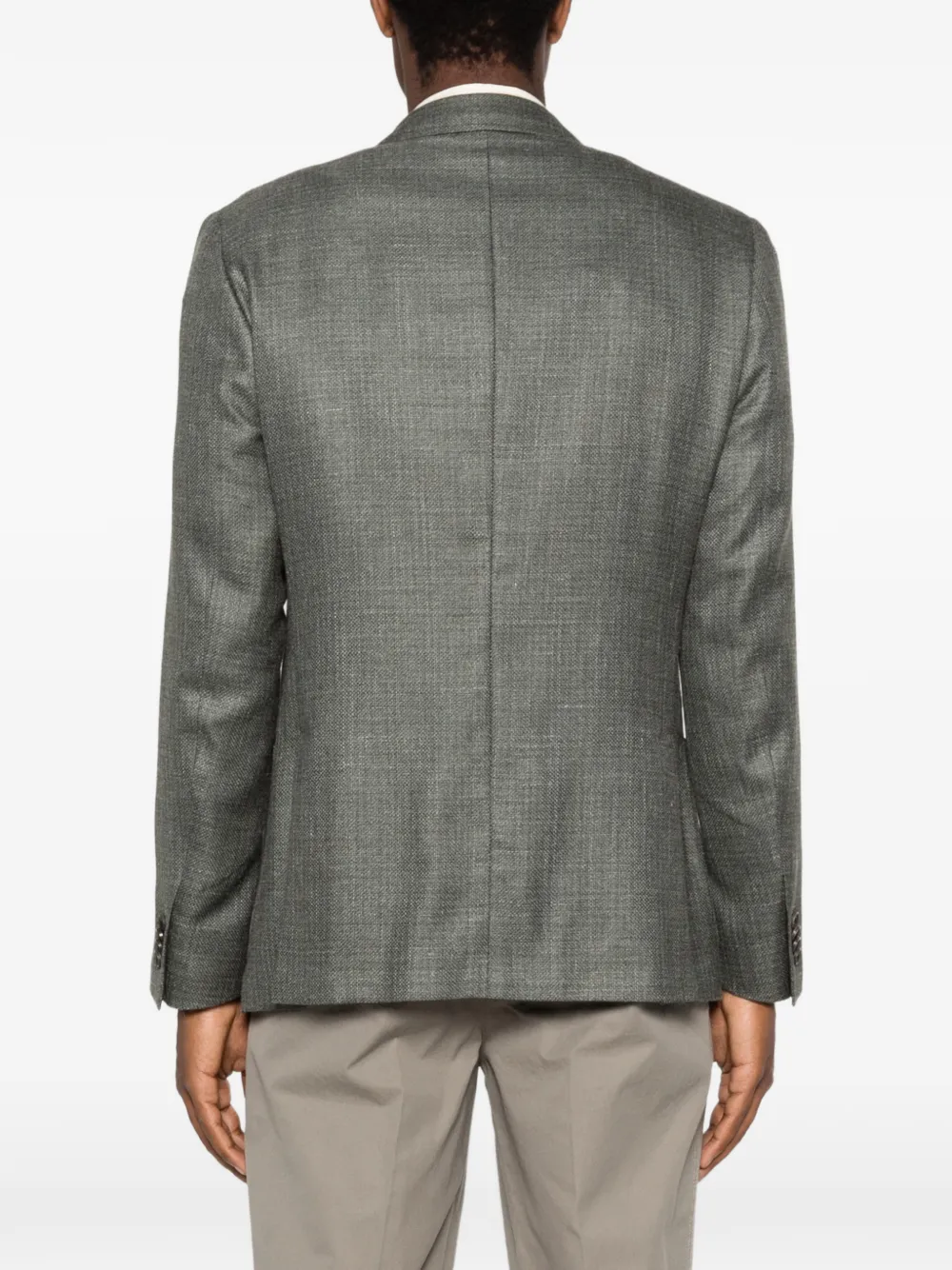Corneliani Blazer met enkele rij knopen Groen