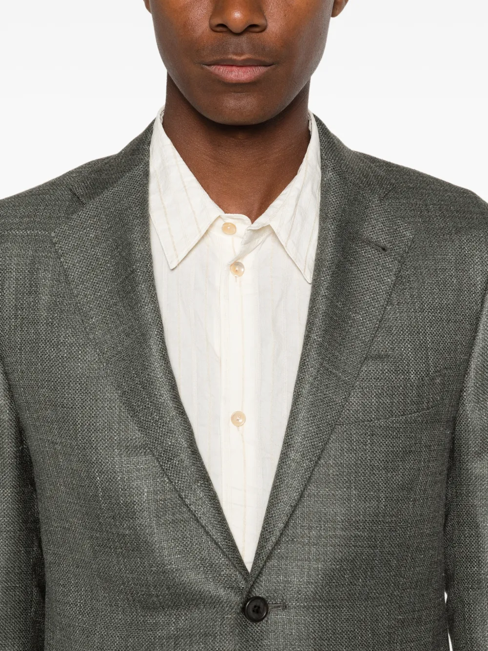 Corneliani Blazer met enkele rij knopen Groen