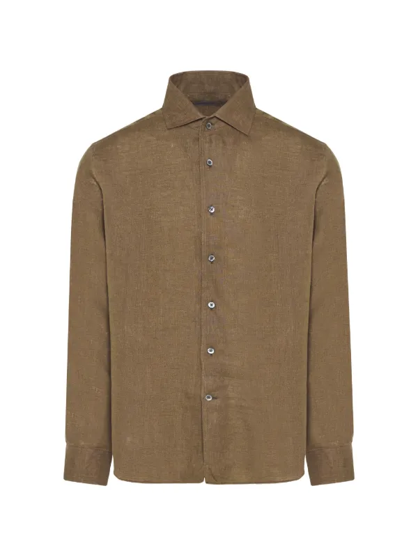 Corneliani Buttoned Shirt in Brown
