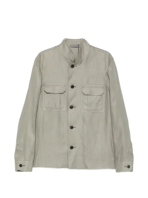 Corneliani button flap-pocket jacket