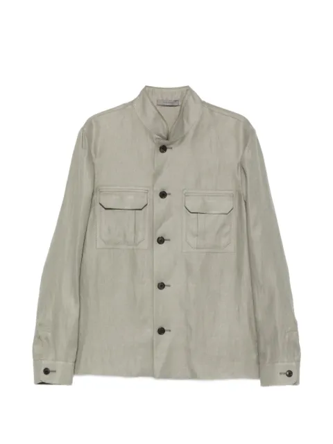 Corneliani button flap-pocket jacket