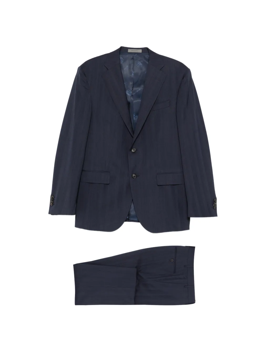 Corneliani pinstripe tailored suit - Blu