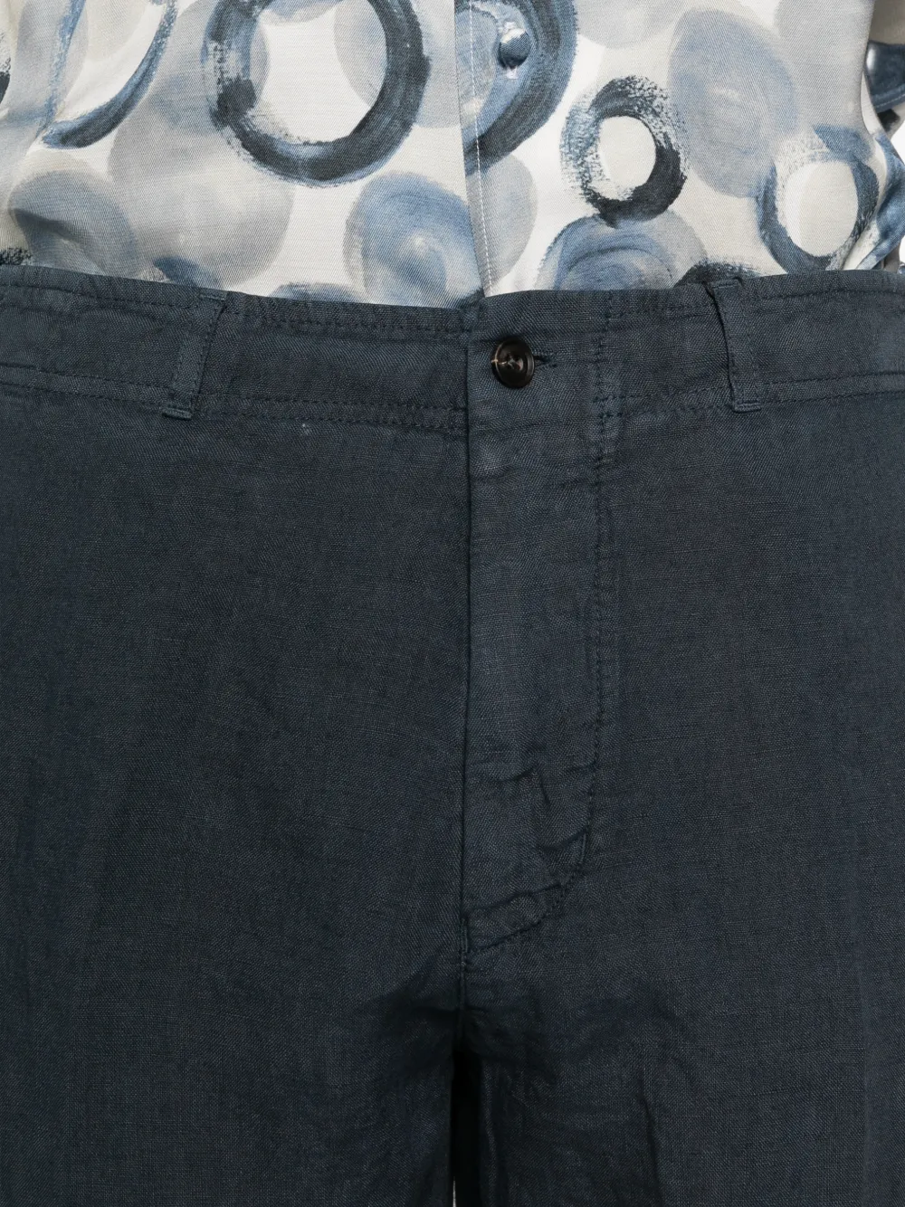 Corneliani Broek met knopen Blauw