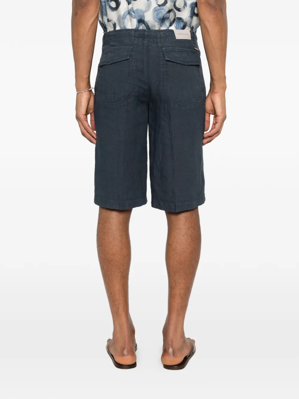Corneliani Broek met knopen Blauw