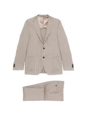 Giorgio Armani ヘリンボーン ダブルスーツ | グレー | FARFETCH JP