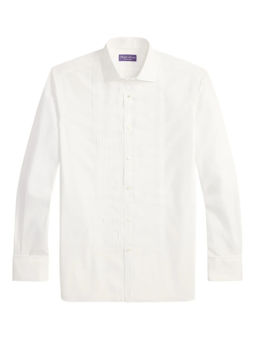 Ralph Lauren Purple Label Camicia plissettata - Bianco