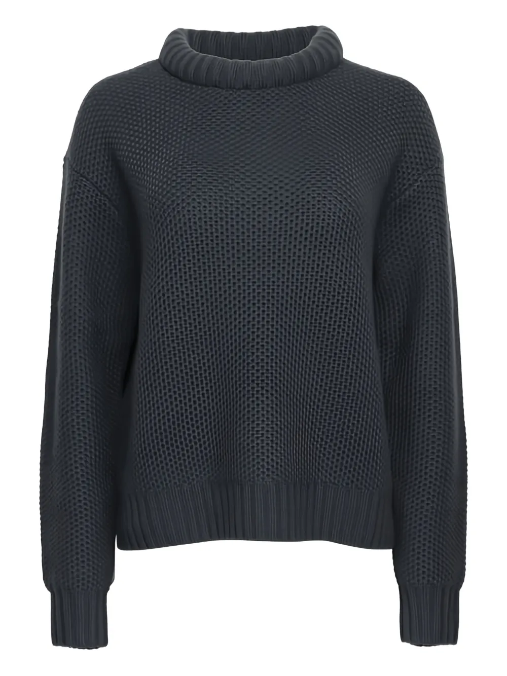TWP waffle-knit crew-neck sweater - Grey