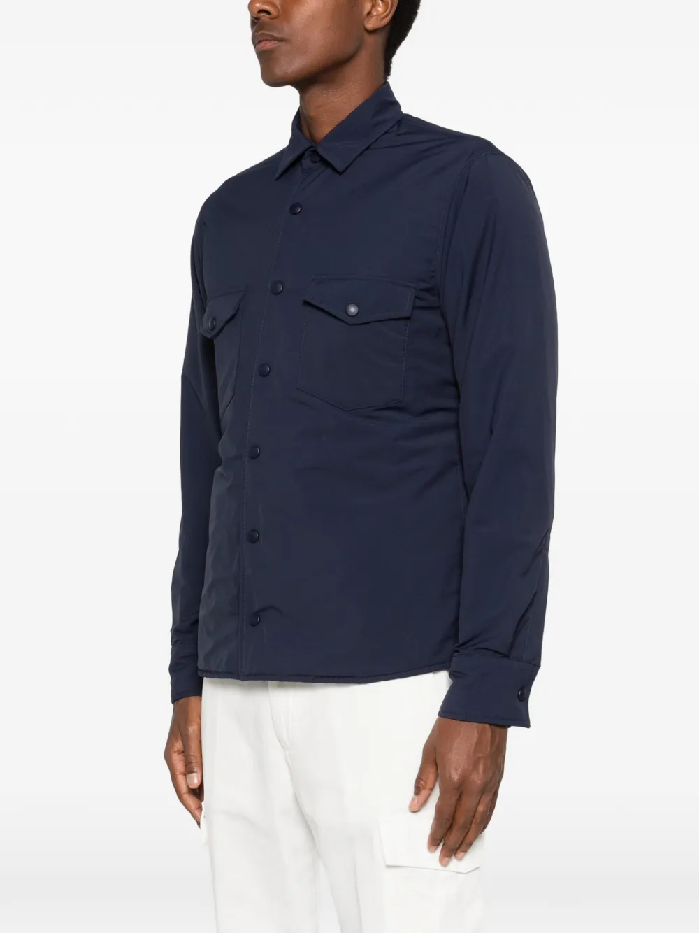 Eleventy Jack met borstzak Blauw