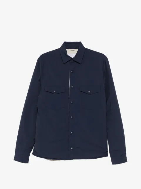 Eleventy blue shirt jacket