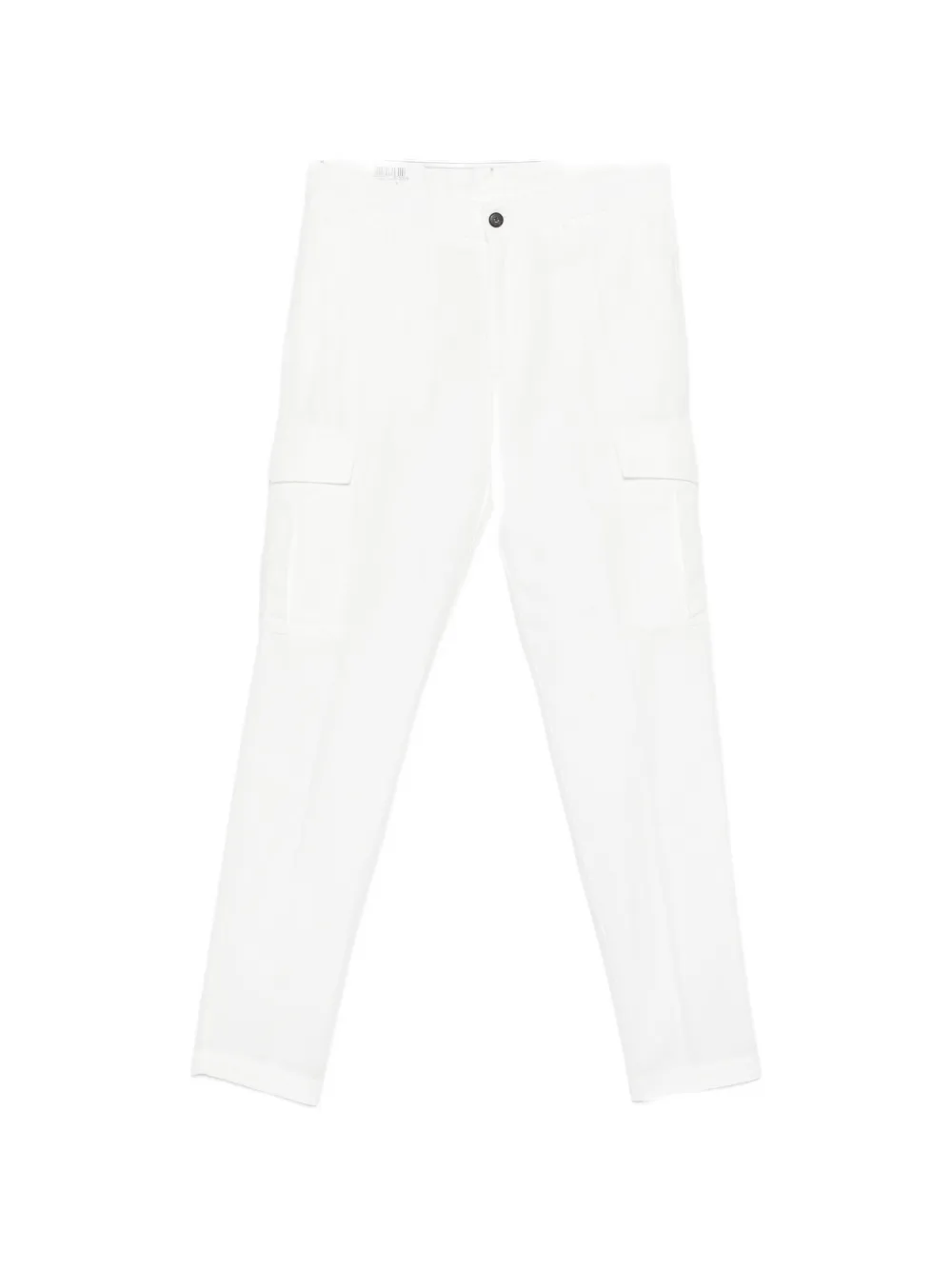 Eleventy Belt-loop Cargo Pants In White