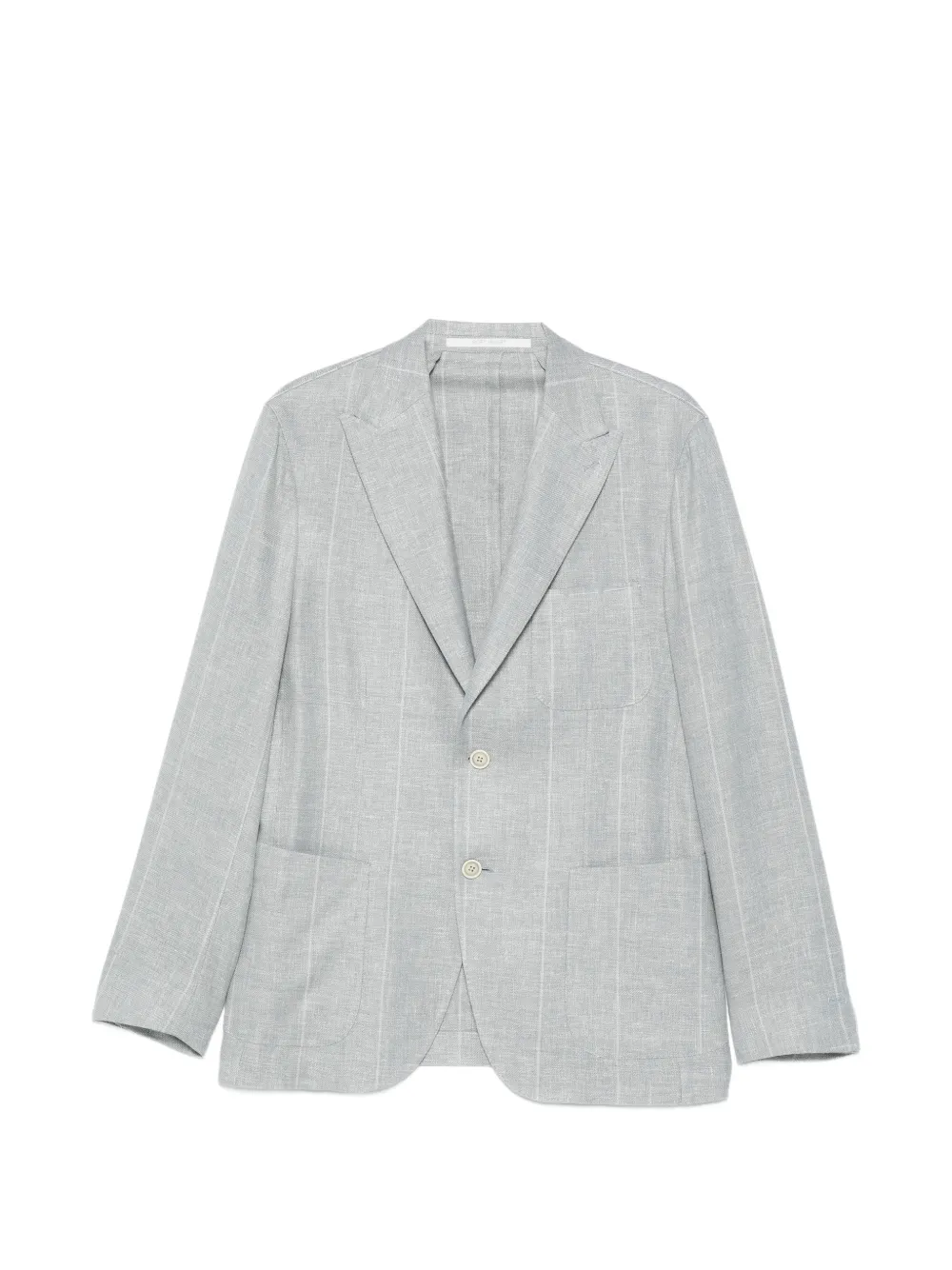 Eleventy striped button blazer - Blu