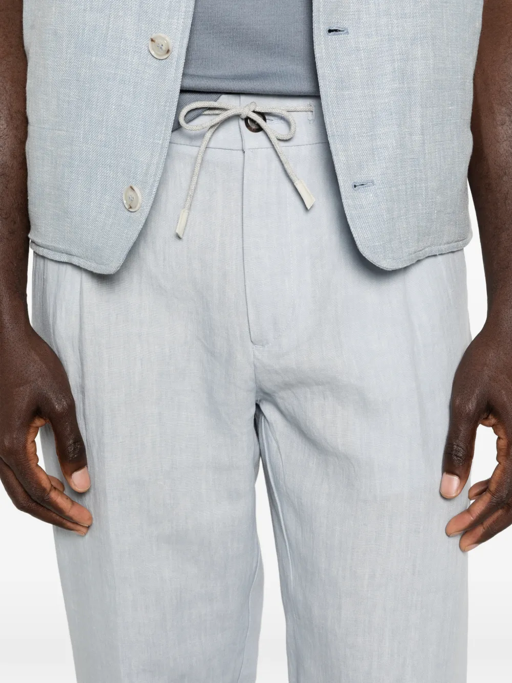 Eleventy Plooibroek Blauw