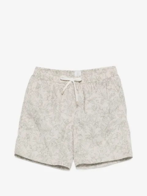 Eleventy shorts de playa con estampado floral