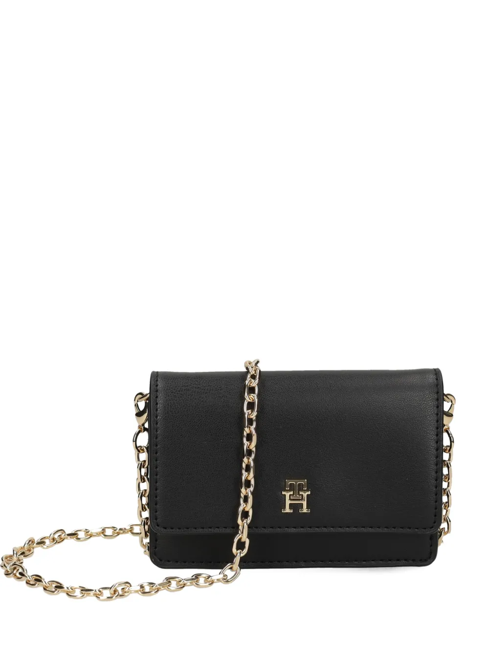 Tommy Hilfiger Logo Chain Wallet In Black