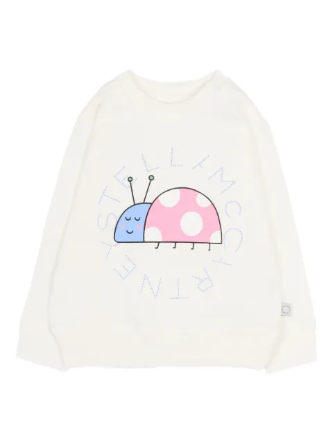Stella McCartney Kids sweat à motif coccinelle