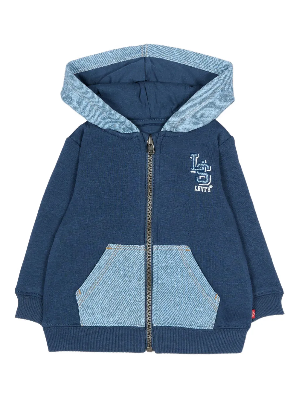 Levi's Kids logo-embroidered hoodie - Blu
