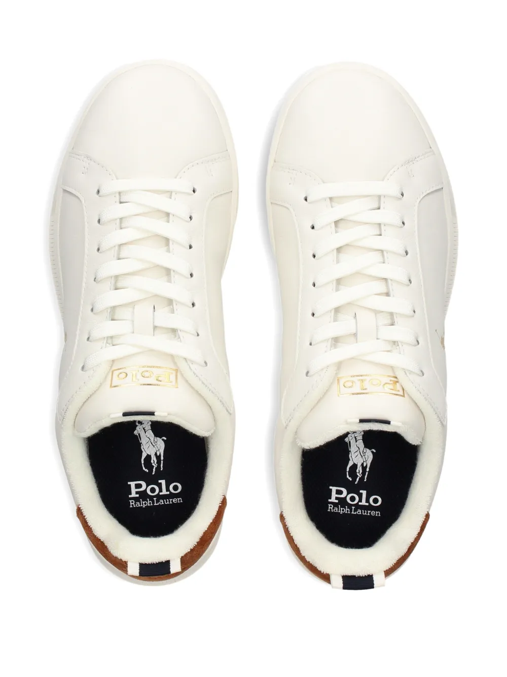 Polo Ralph Lauren Heritage Court II sneakers met logo Wit