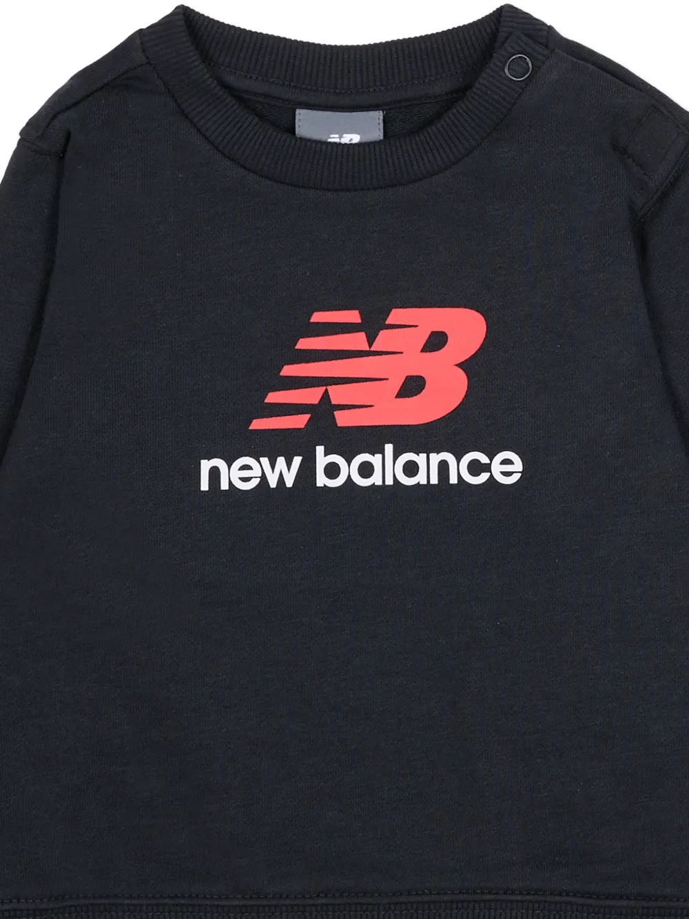 New Balance Kids Crew-neck Sweatshirt - Black 
