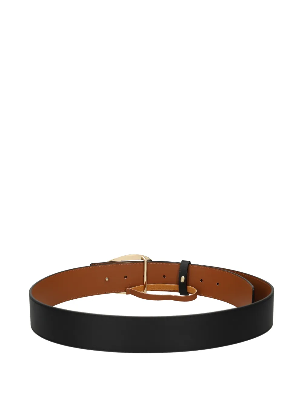 TWINSET buckle leather belt - Zwart