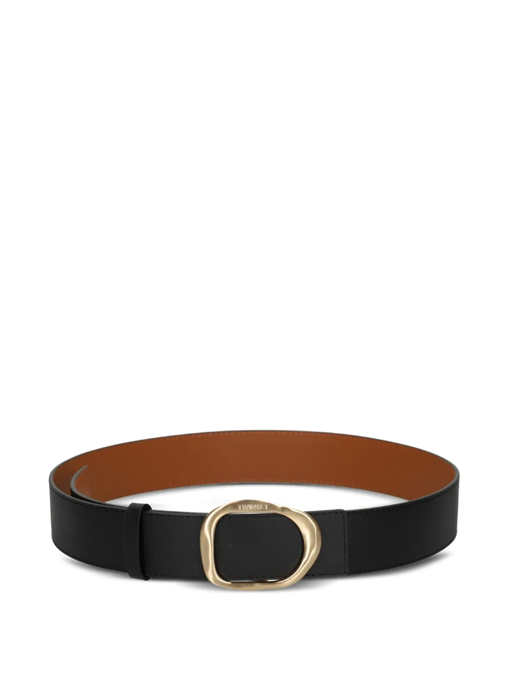 TWINSET buckle leather belt - Nero