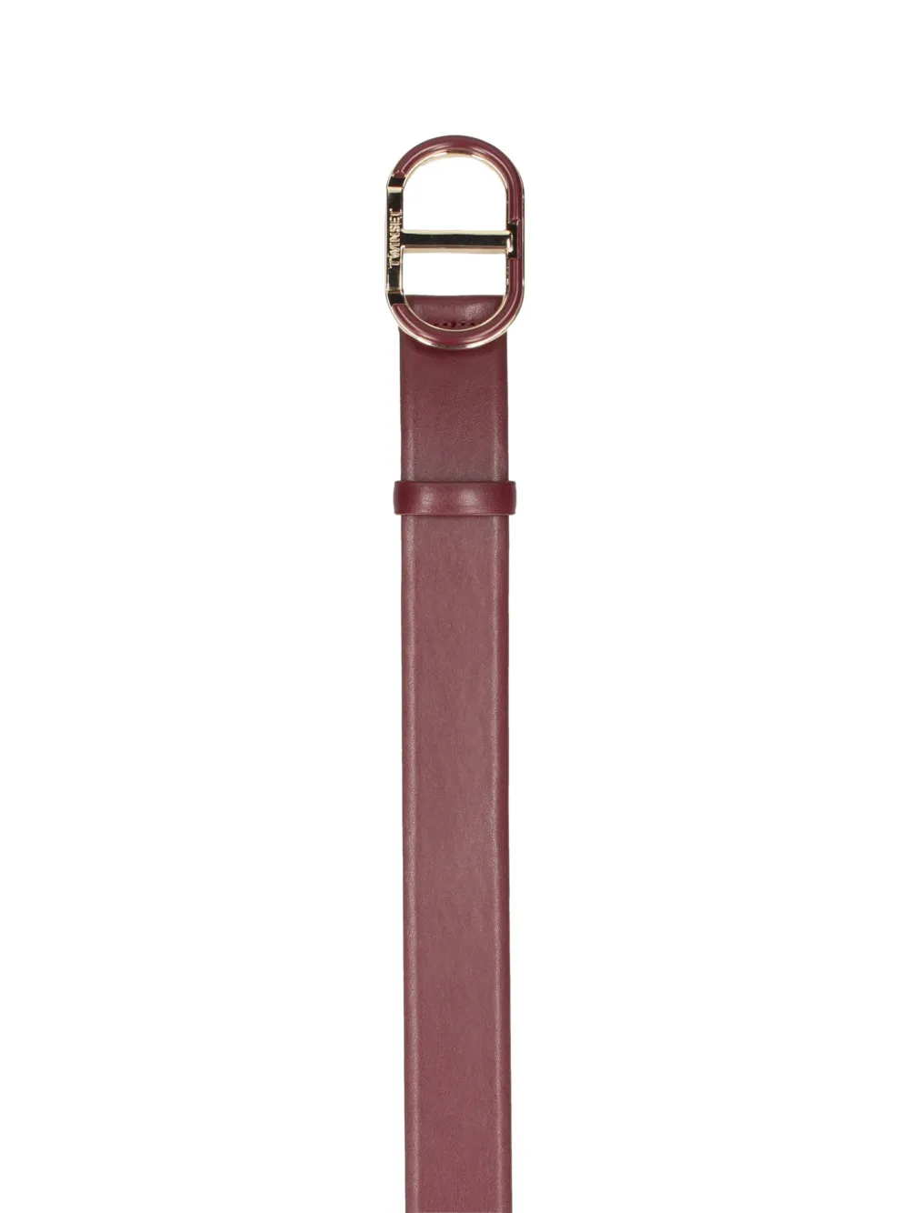 Twinset Logo-buckle Leather Belt In Brown