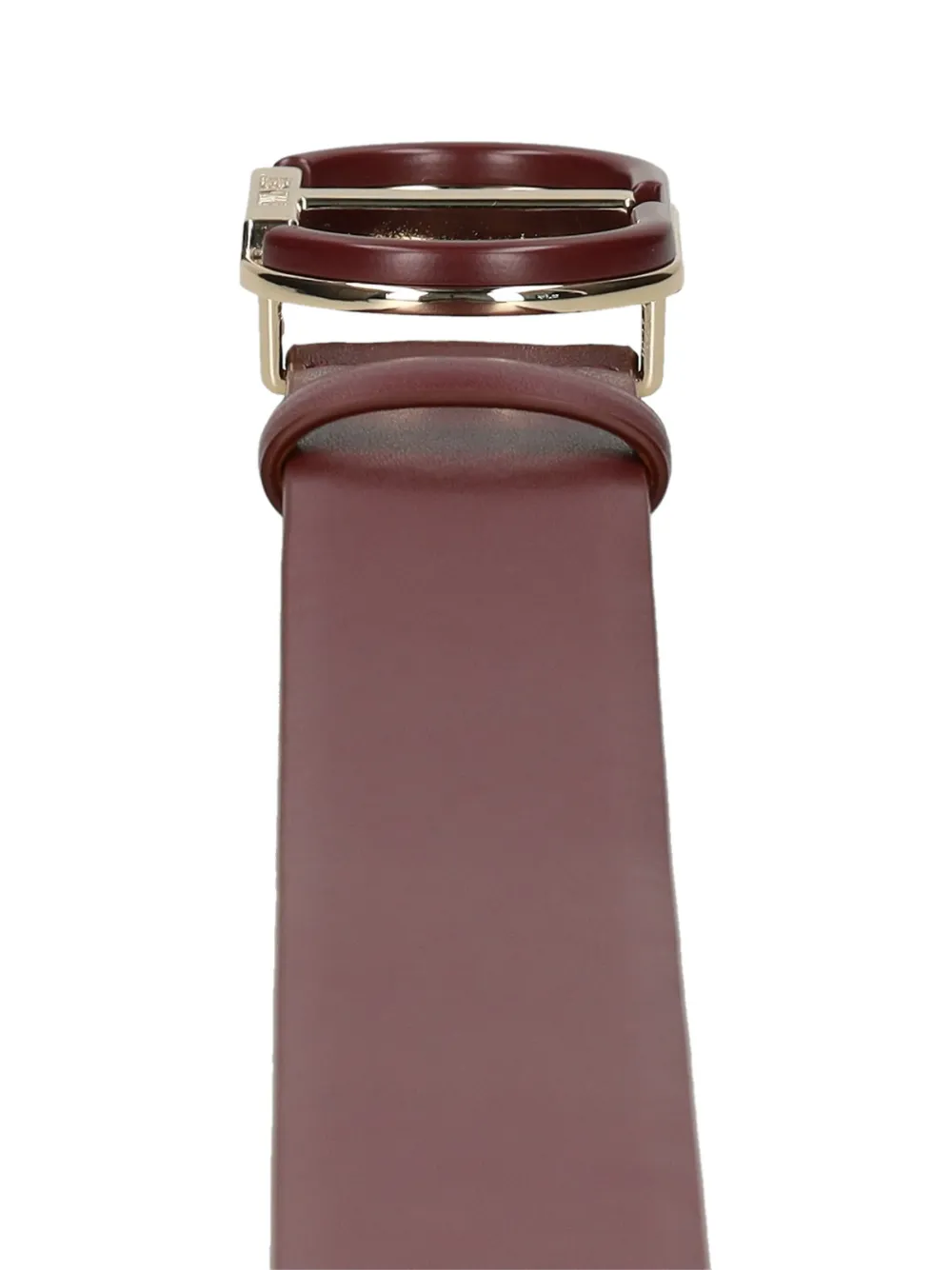 Twinset Logo-buckle Leather Belt In Brown