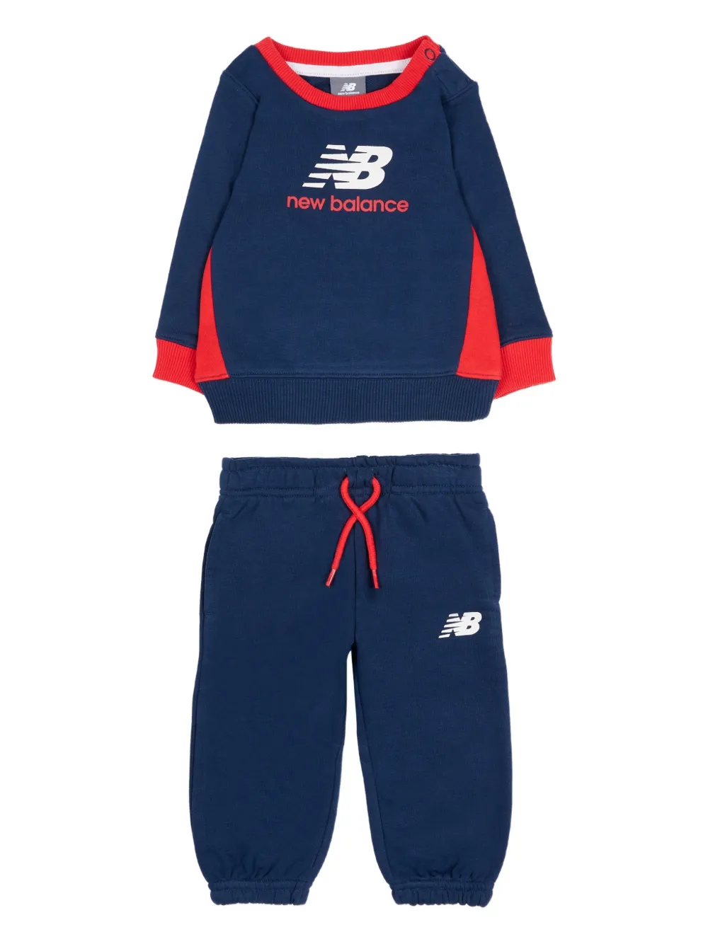 New Balance Kids logo-print tracksuit - Blu