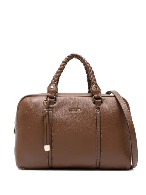 LIU JO medium braided-handles tote bag