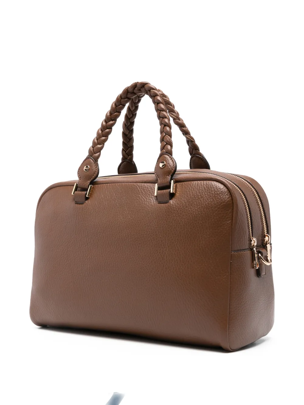 LIU JO medium braided-handles tote bag - Bruin