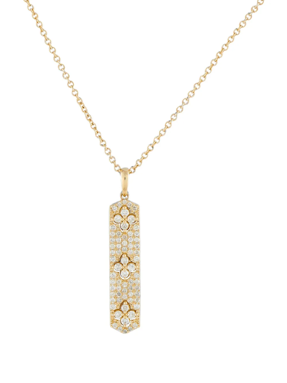 LB Exclusive 14K yellow gold diamond necklace - Oro