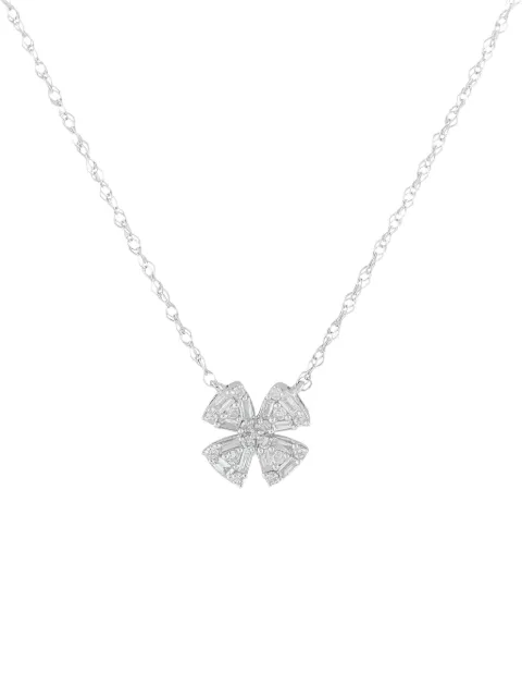 LB Exclusive collar en oro blanco de 14kt con dije de diamante