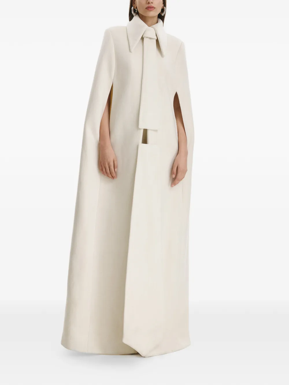  Vestiaire D'un Oiseau Libre Maxi Cashmere Coat - Neutrals 