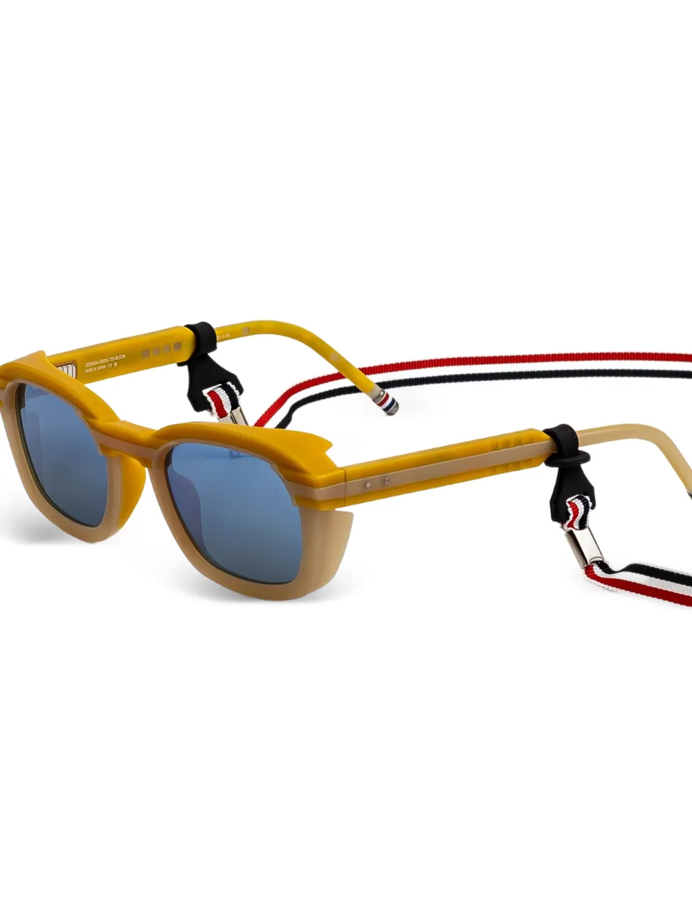 Thom Browne Eyewear Zonnebril met vierkant montuur Geel