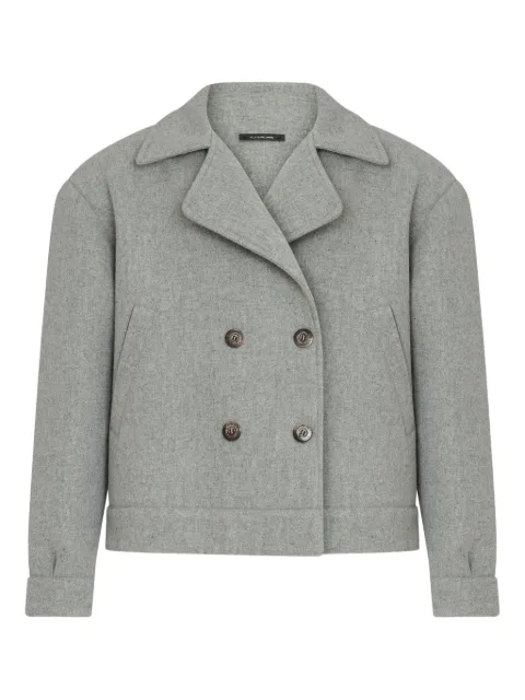 À La Garçonne Casaco com abotoamento duplo