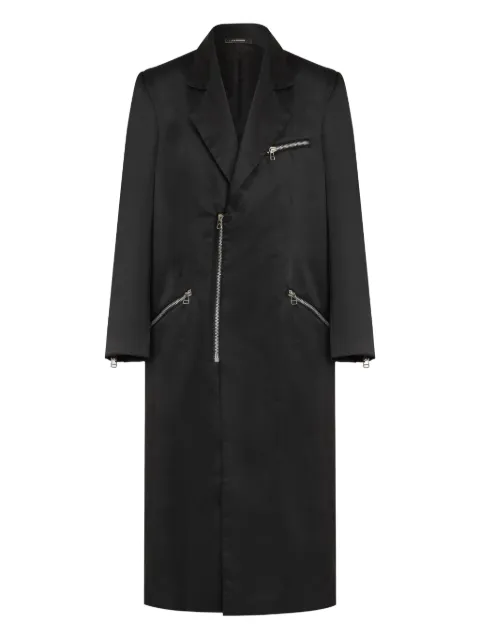 À La Garçonne Casaco gola V com fechamento por zíper