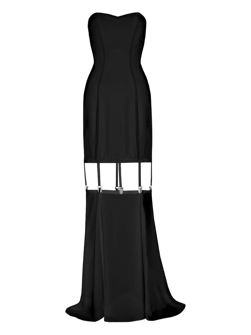 Vestiaire d'un Oiseau Libre robe longue à bretelles | noir | Image 1