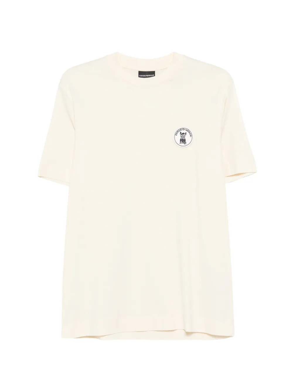 Emporio Armani logo-patch T-shirt - Toni neutri
