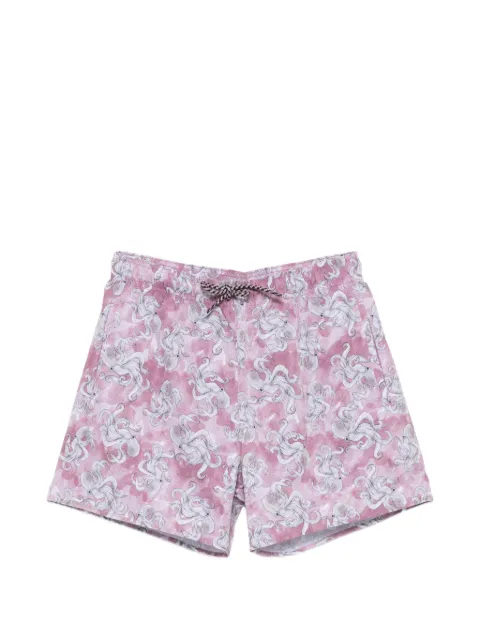 Emporio Armani shorts de playa con pulpos estampados