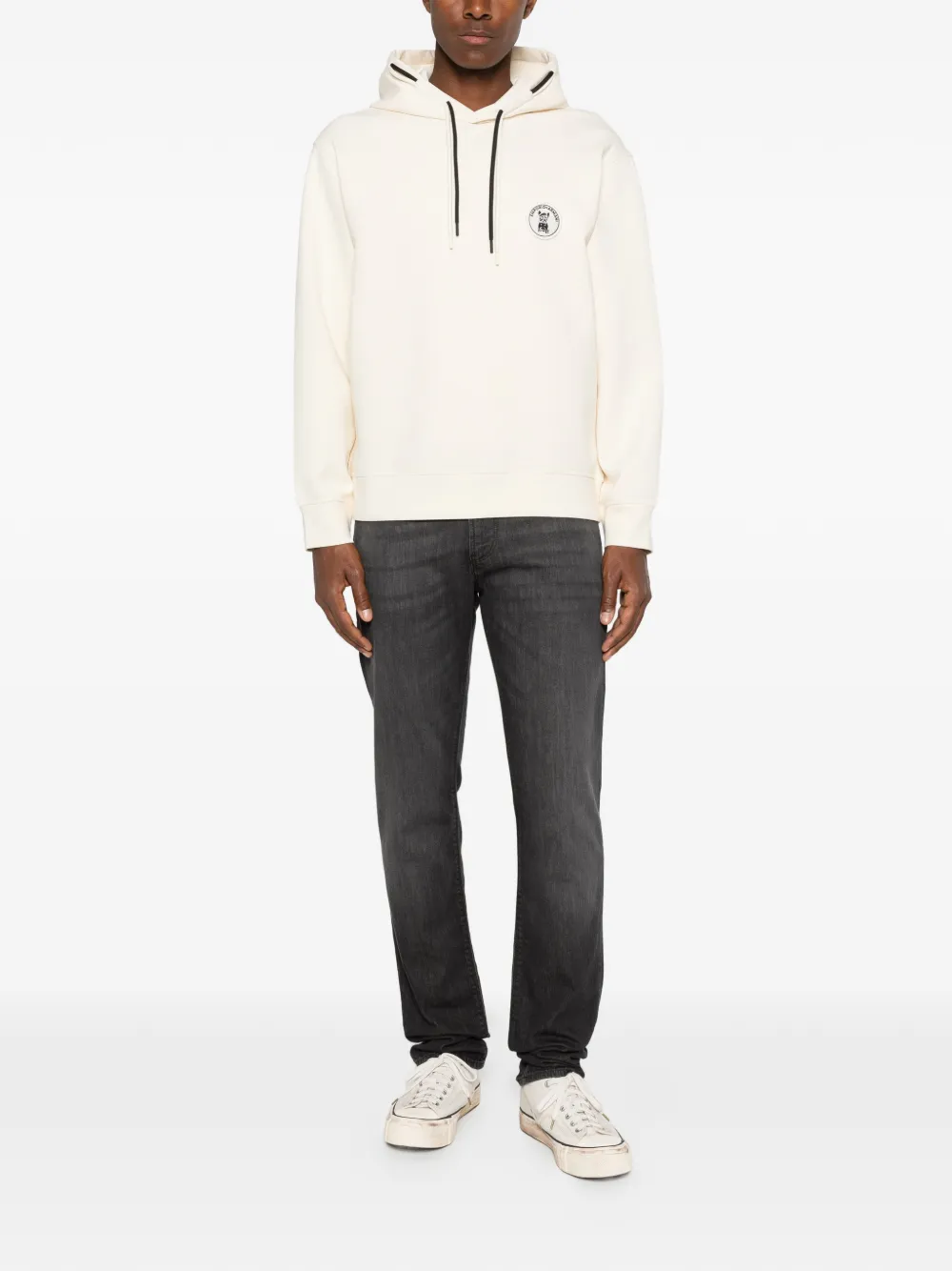 Emporio Armani Jeans met logoplakkaat en vervaagd effect Grijs