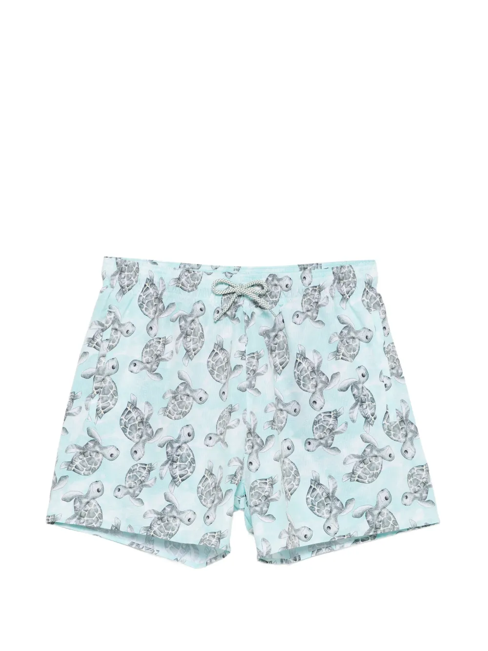 Emporio Armani turtle print swim shorts - Blau