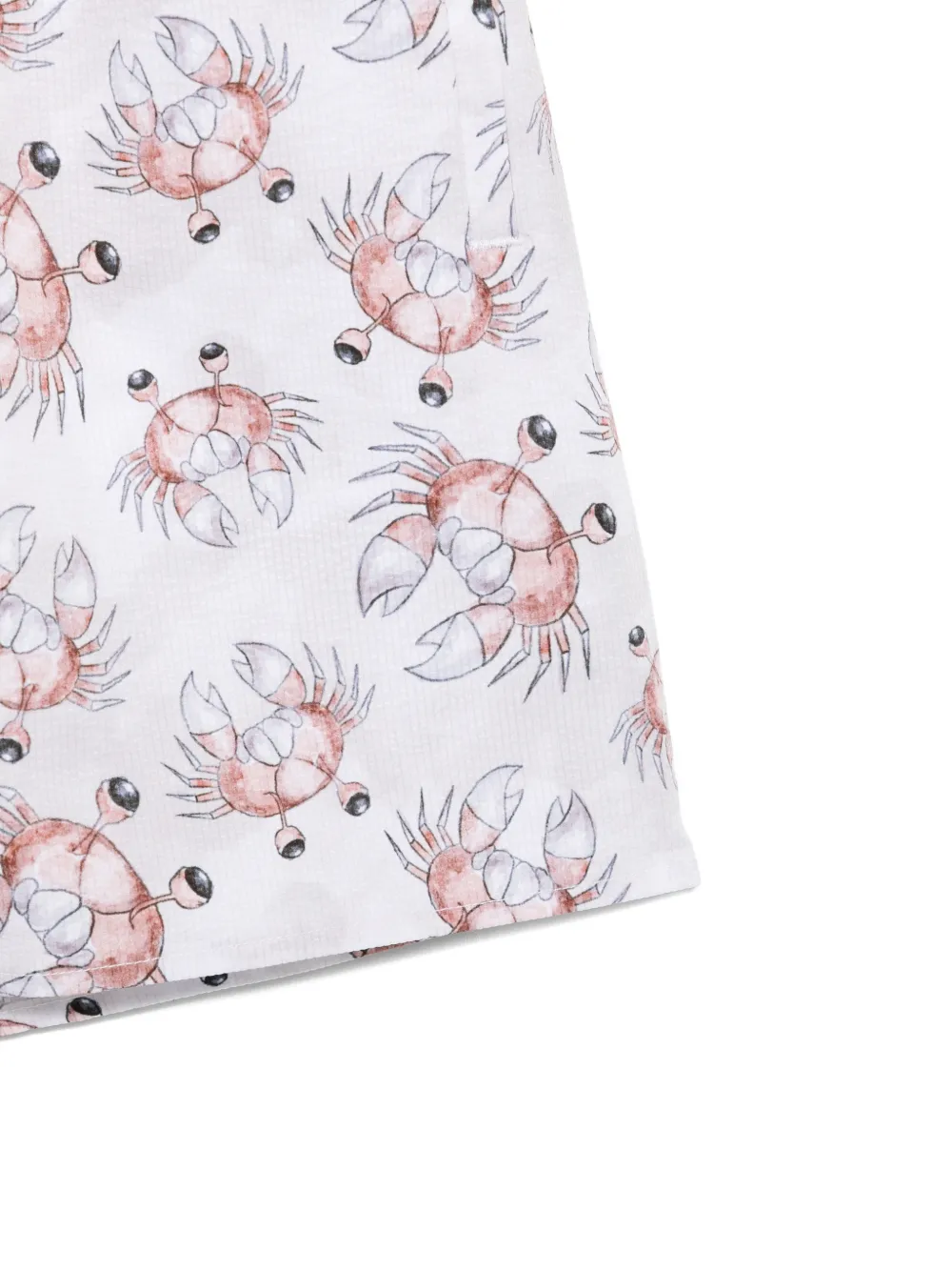 Emporio Armani Zwembroek met krabprint Wit