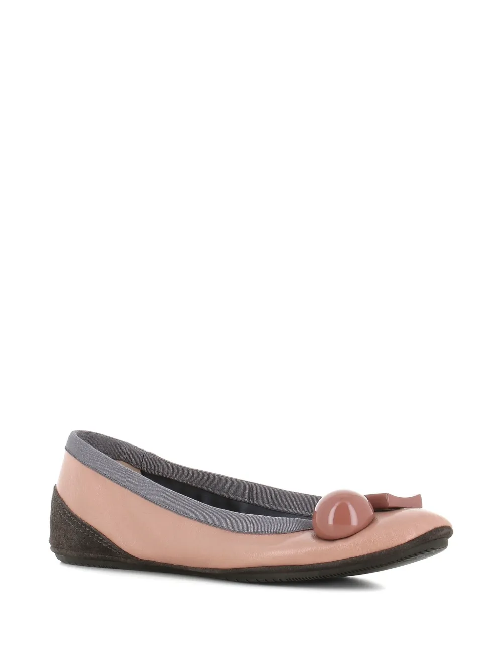 Dove Nuotano Gli Squali round detail ballet flats - Roze