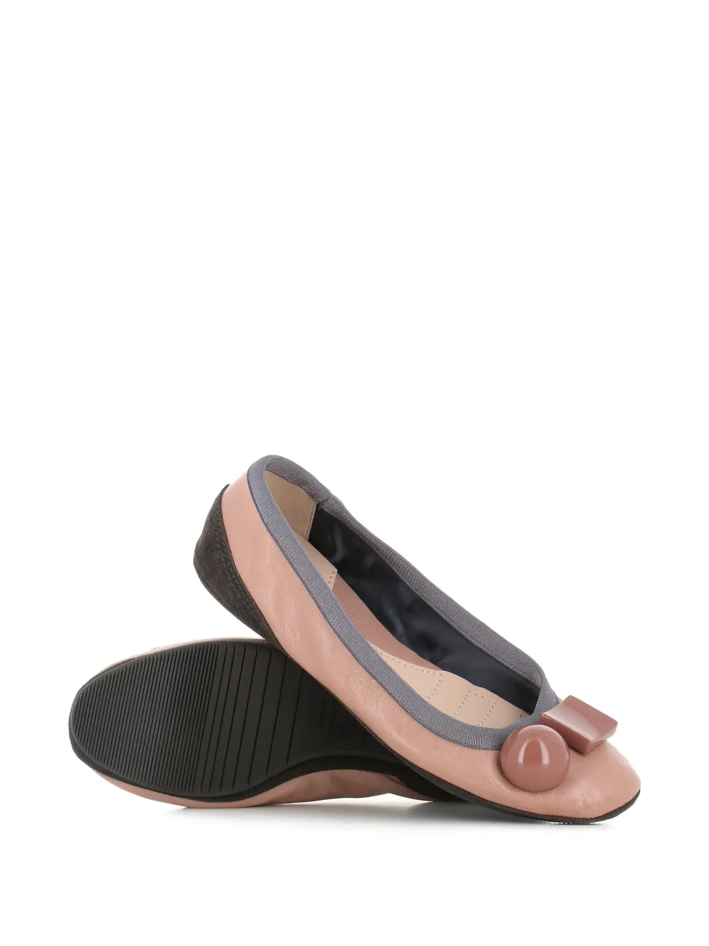 Dove Nuotano Gli Squali Ballerina's met rond detail Roze