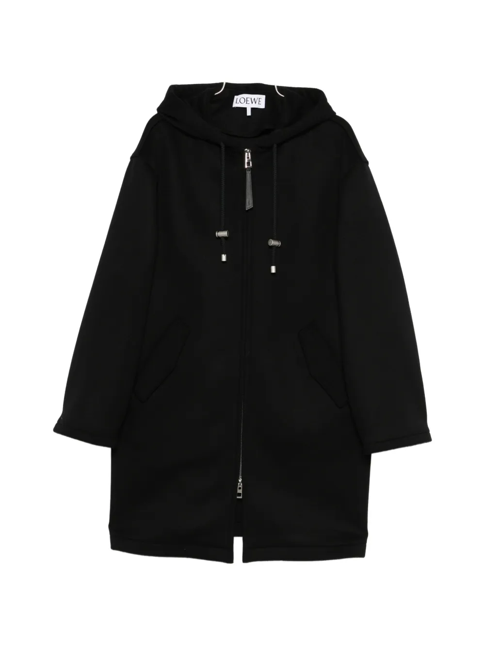 LOEWE hooded coat - Nero