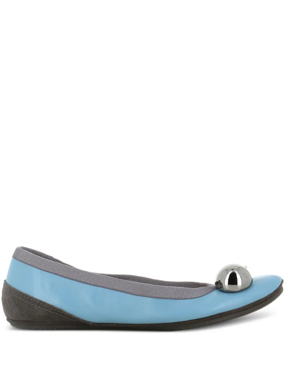 Dove Nuotano Gli Squali beckybBall detail ballet flats - Blu