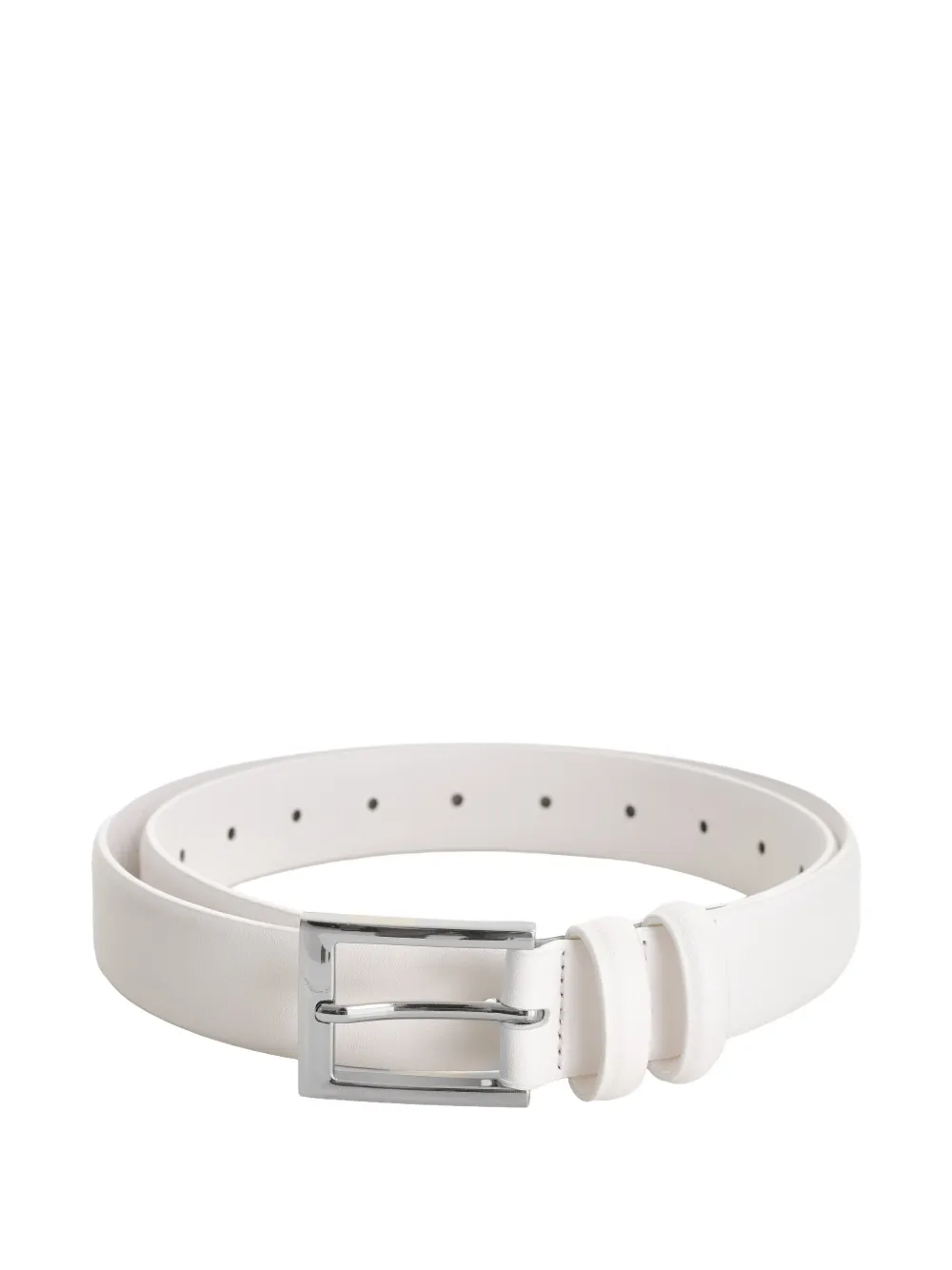 Vestiaire d'un Oiseau Libre square-buckle leather belt - Bianco