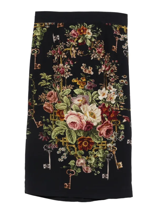 Dolce & Gabbana Pre-Owned プリント スカート | ブラック | FARFETCH JP